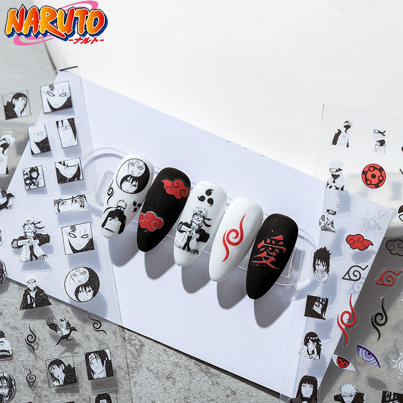 Naruto Headband Metal - Narutos Peripheral 5D Nail Art Sticker