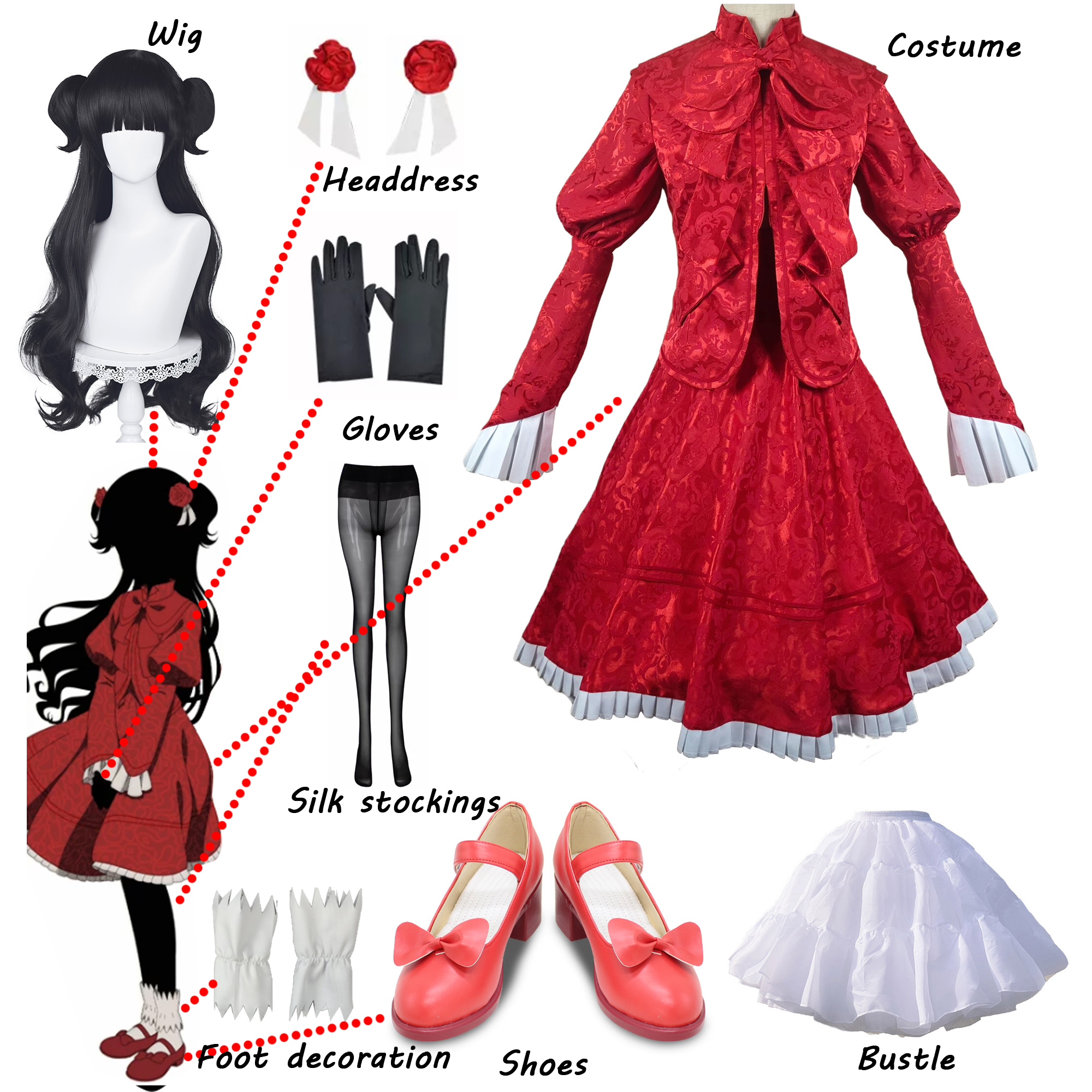 Anime Cosplay Maid - Anime Shadows House Kate Cosplay Dailydress
