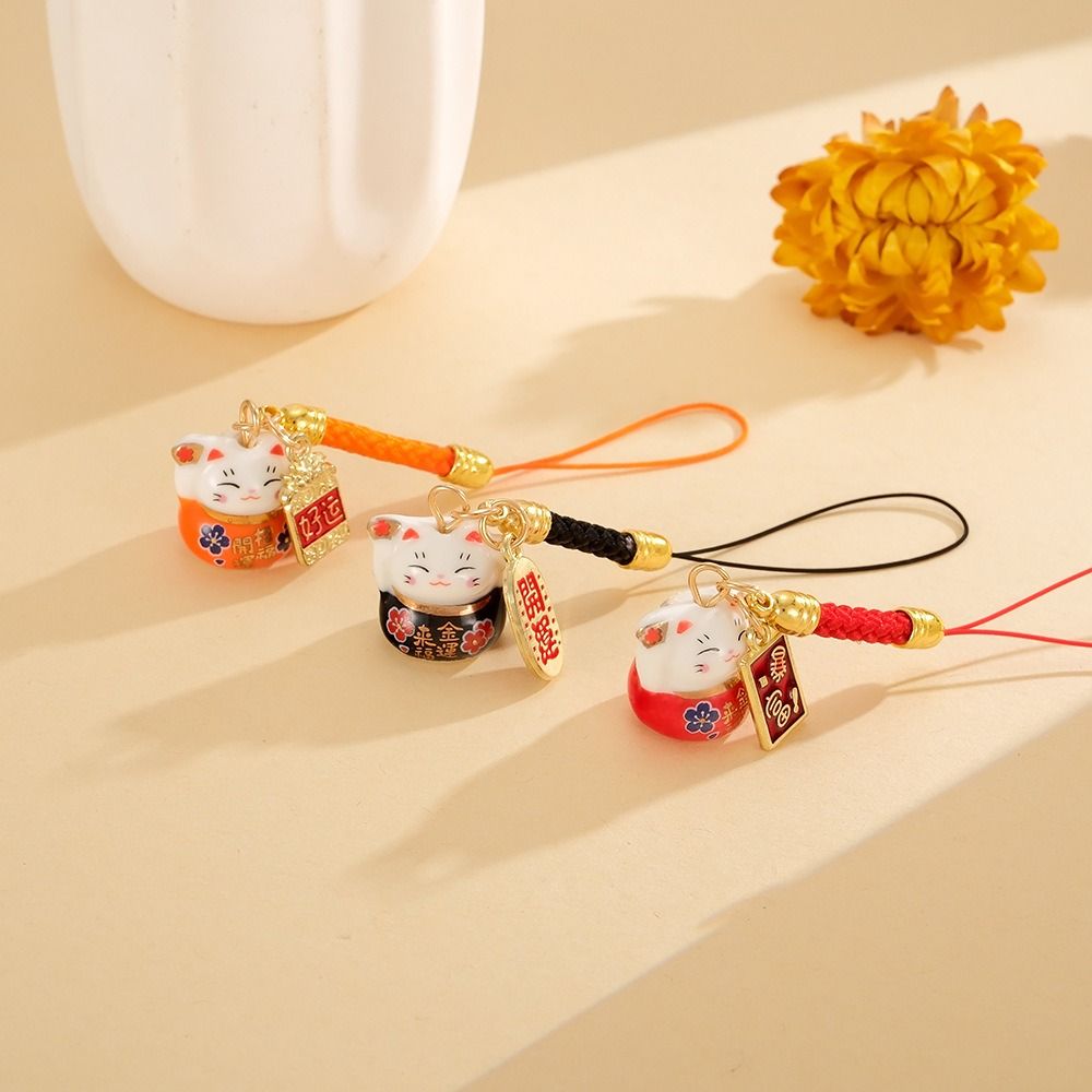 Naruto Headband Metal - Chinese Style Ceramic Lucky Cat Phone