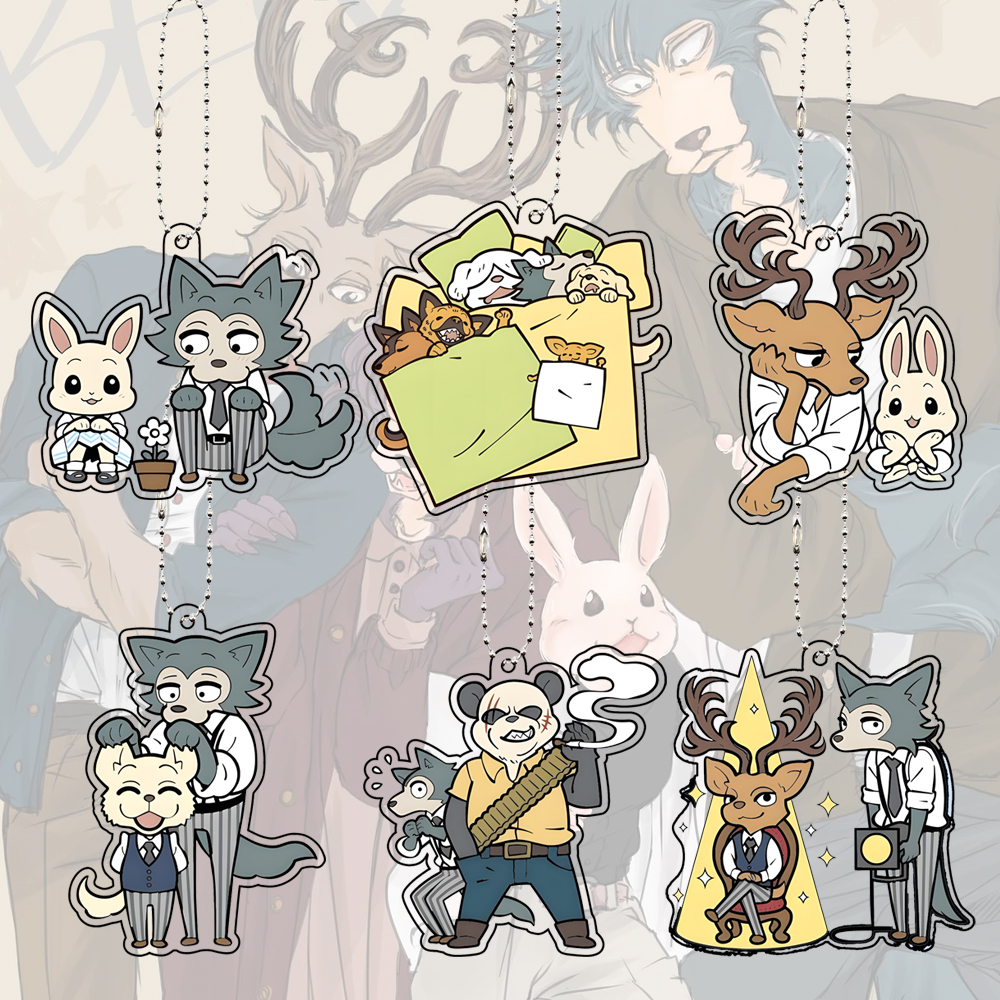 Anime Cosplay For Couples - BEASTARS Acrylic Keychain Anime Characters Rouis
