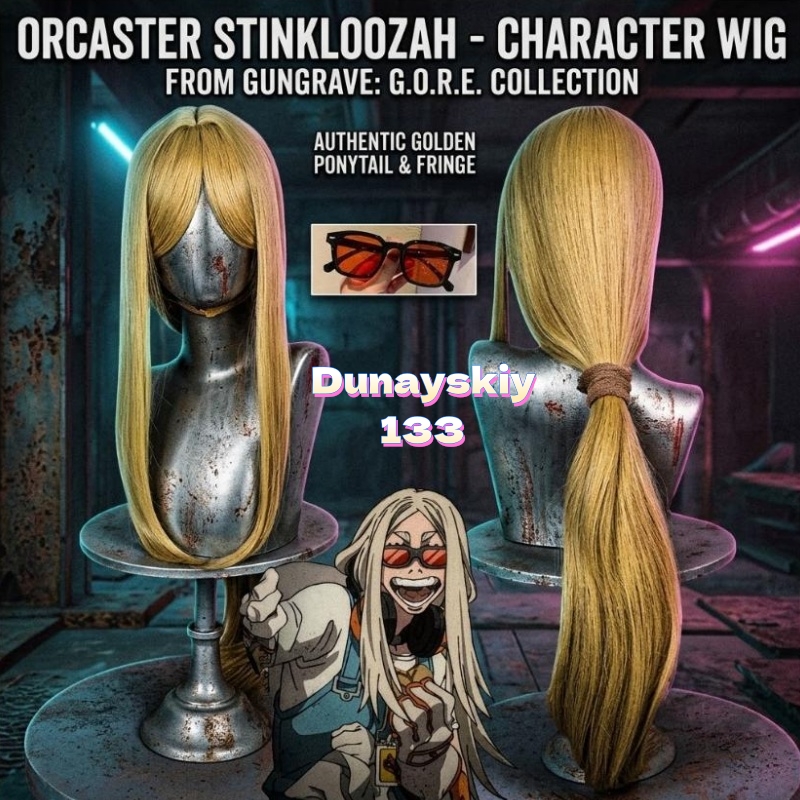 Anime Cosplay Long Hair - August Stilza Blonde Long Cosplay Wig
