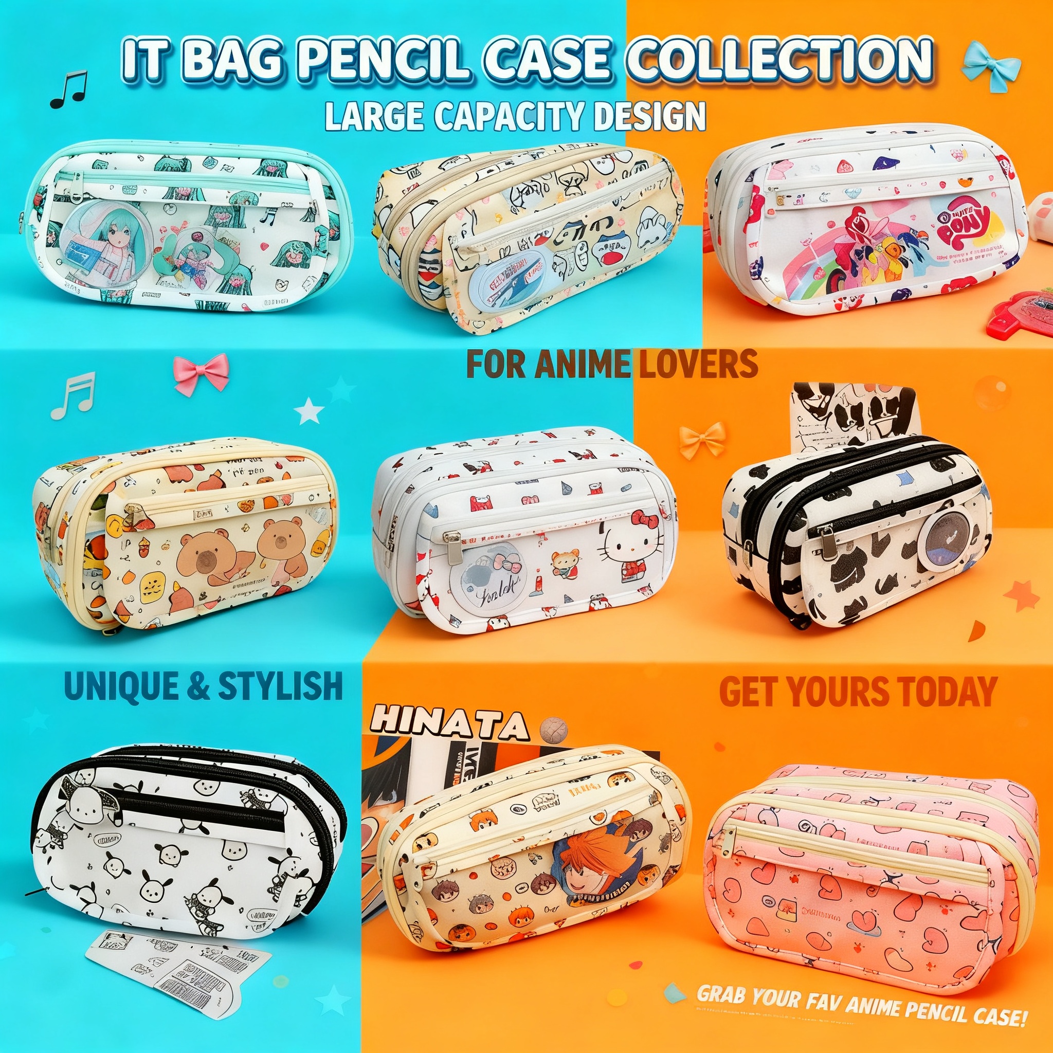Anime Cosplay Makeup - Hatsune Miku Cute Large Capacity Multi