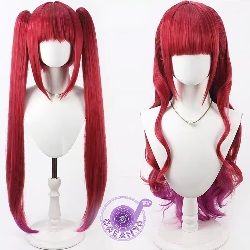 Houshou Marine Cosplay Wig Vtu - đánh giá và giá Anime Cosplay Long Hair