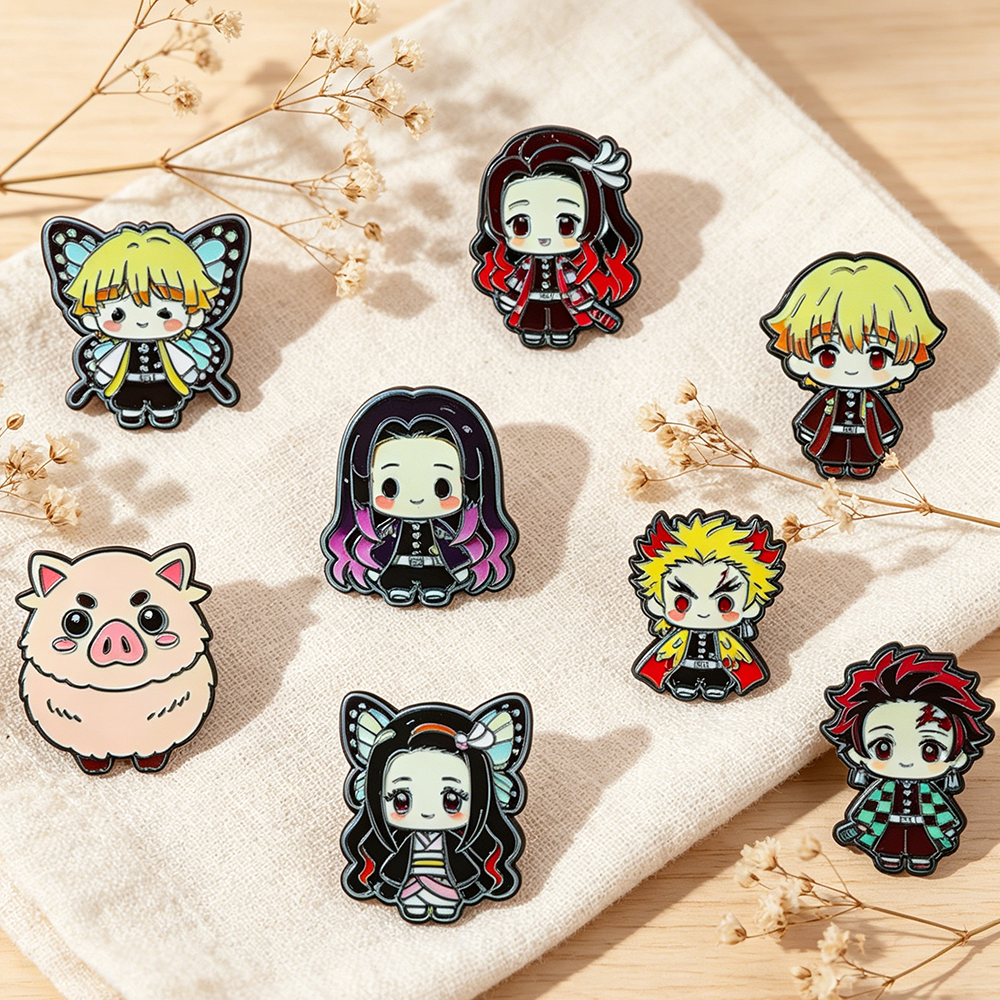 8pcs Demon Slayer Anime Lapel  - đánh giá và giá Cosplay Anime Tsunade