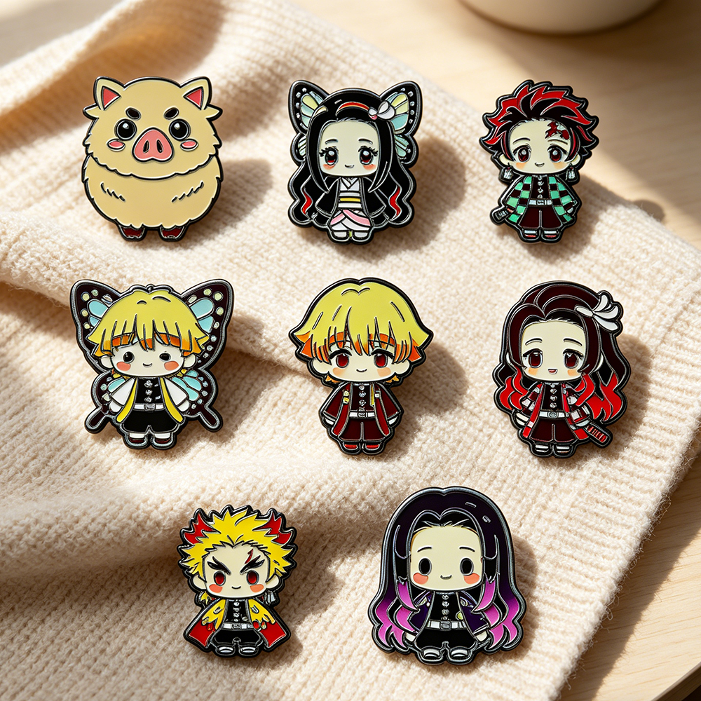 8pcs Demon Slayer Anime Lapel  - đánh giá và giá Cosplay Anime Tsunade