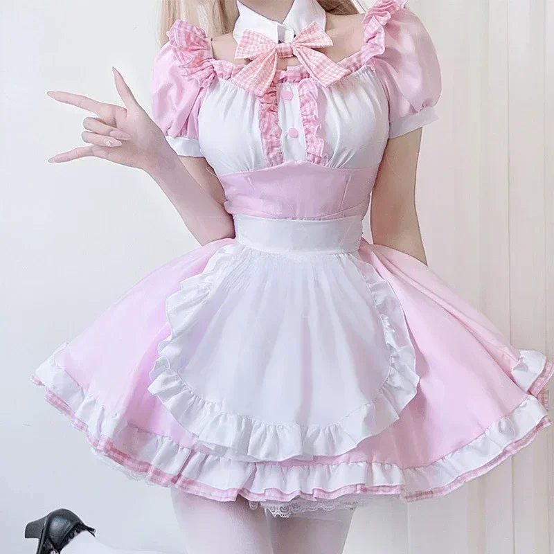 Sweet Cute Cat Lolita Pink Dre - đánh giá và giá Anime Cosplay Maid