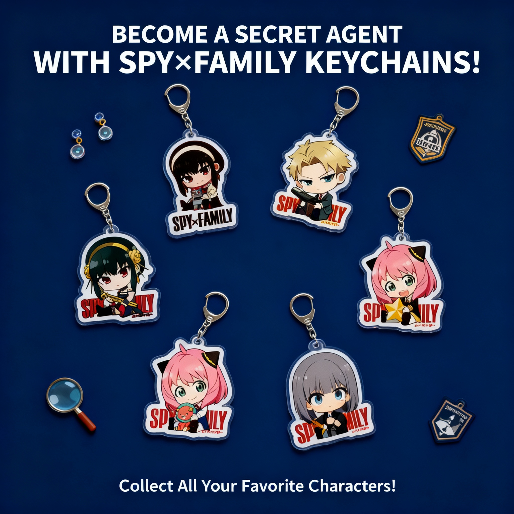 Spy x Family Acrylic Keychain  - đánh giá và giá Anime Cosplay Anya
