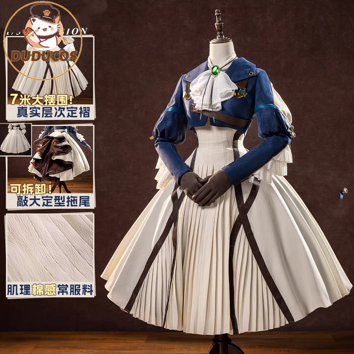INSTOCK Violet Evergarden Cosp - đánh giá và giá Violet Evergarden Dress