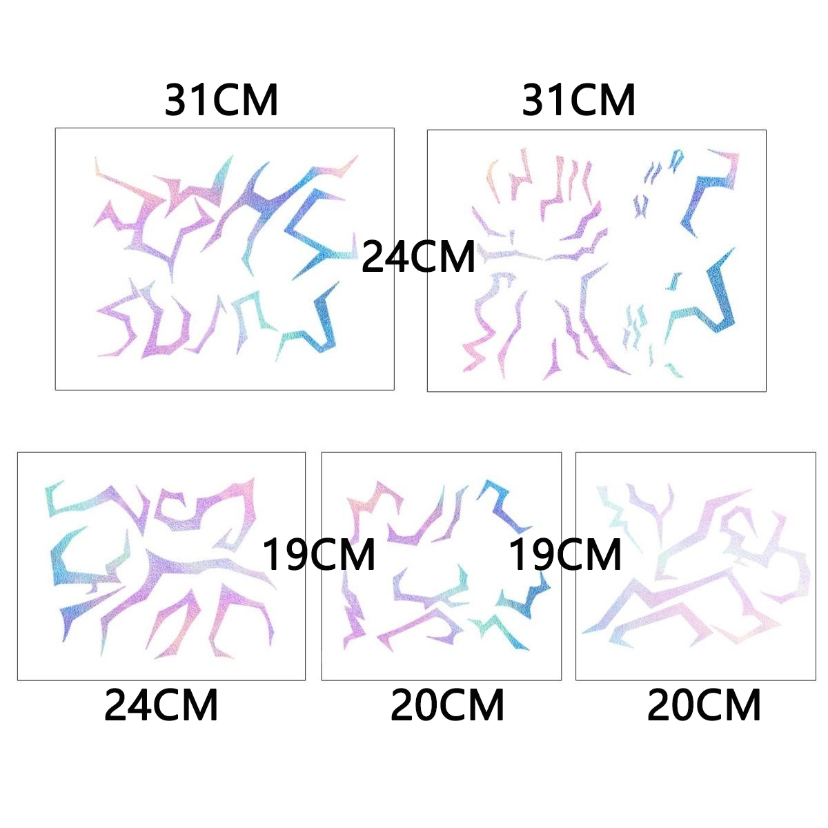 5pcs/set Laser Cute cartoon An - đánh giá và giá Anime Cosplay Makeup
