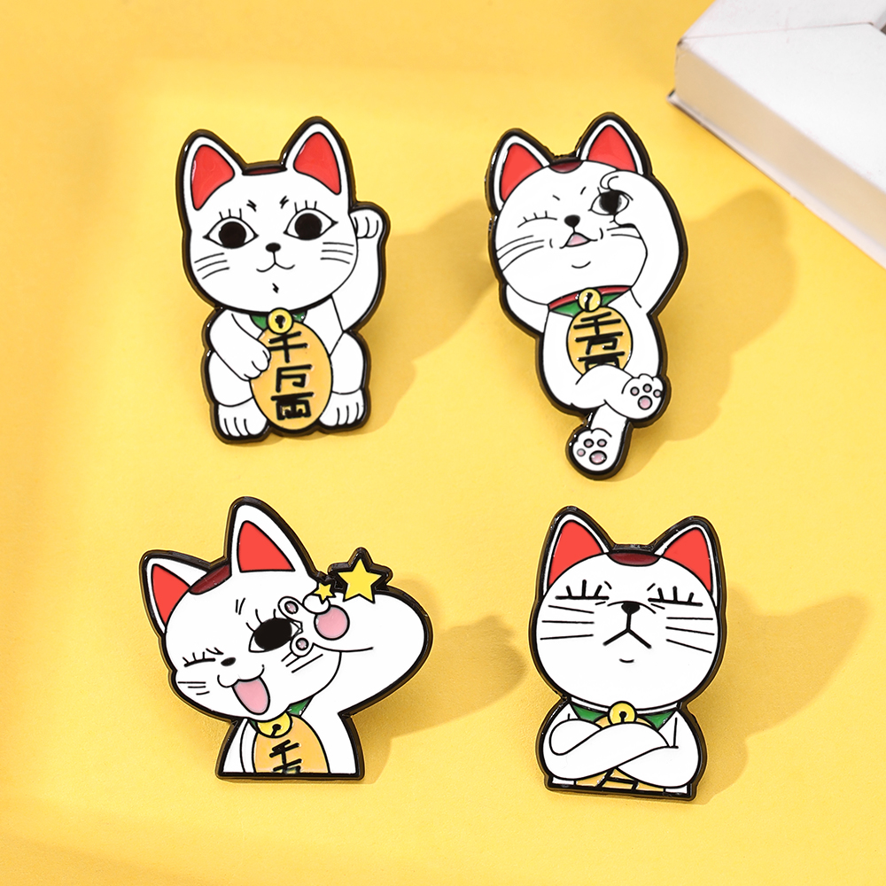 Lucky Cat Enamel Pin Set - 4PC - đánh giá và giá Naruto Headband Metal