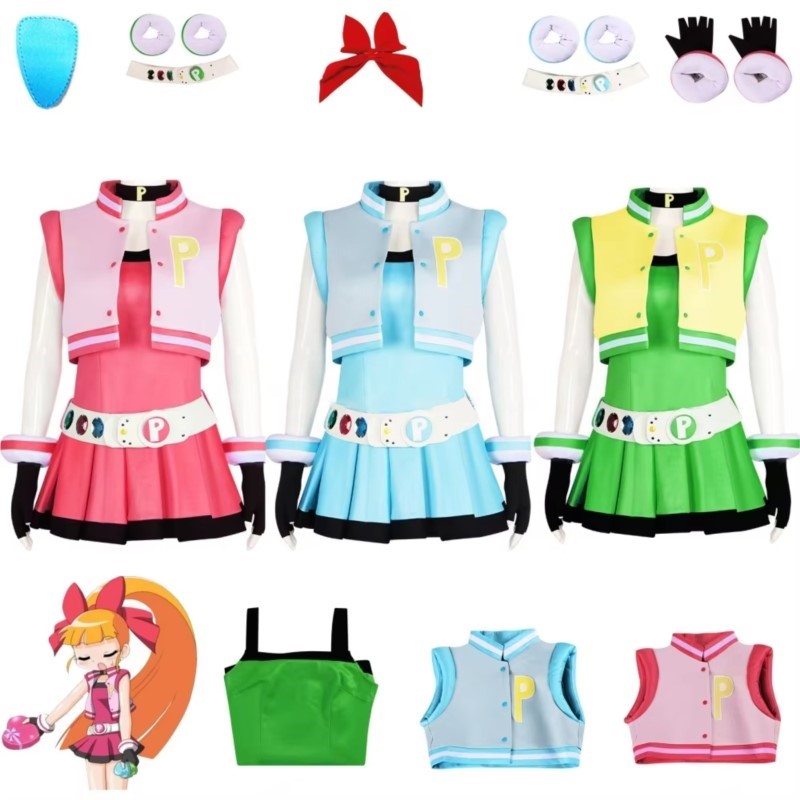 New Blossom Buttercup Bubbles  - đánh giá và giá Anime Cosplay Girl