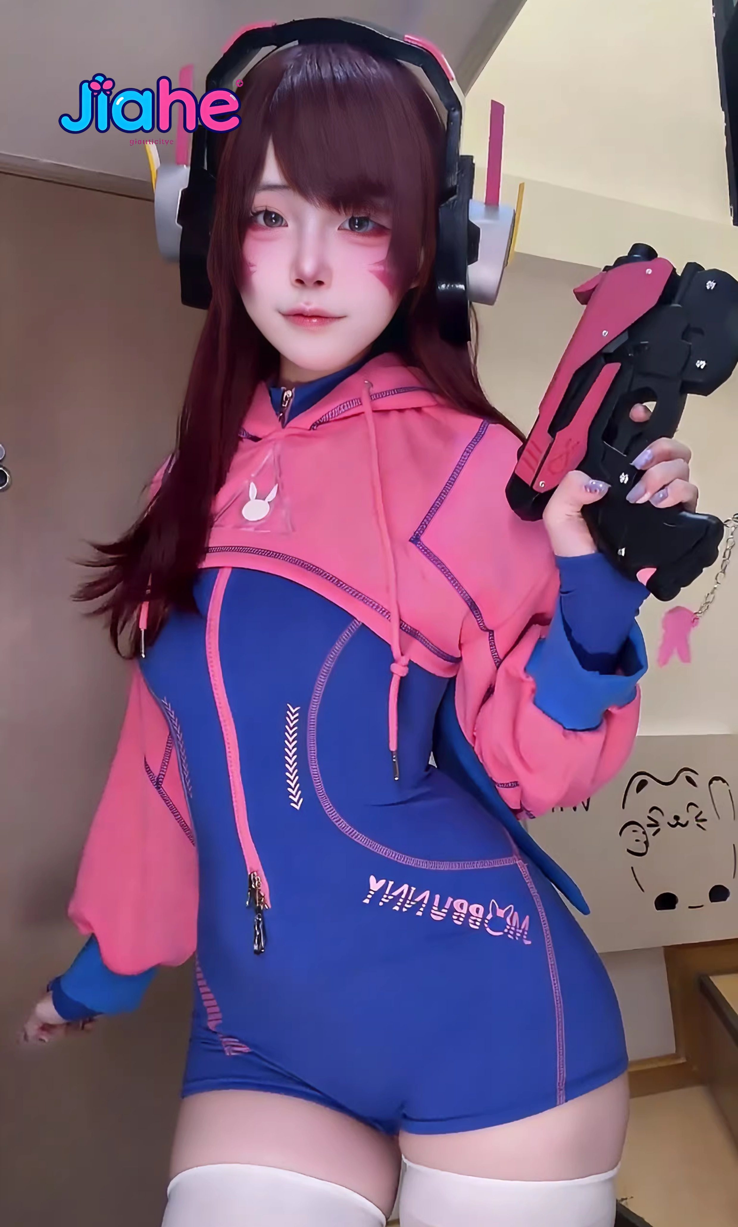 In stock D.Va Overwatch Cospla - đánh giá và giá Anime Cosplay Swimsuit