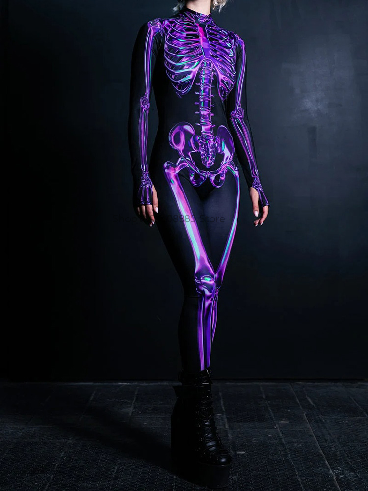 Human Skeleton Skull Zentai Su - đánh giá và giá Anime Cosplay For Couples