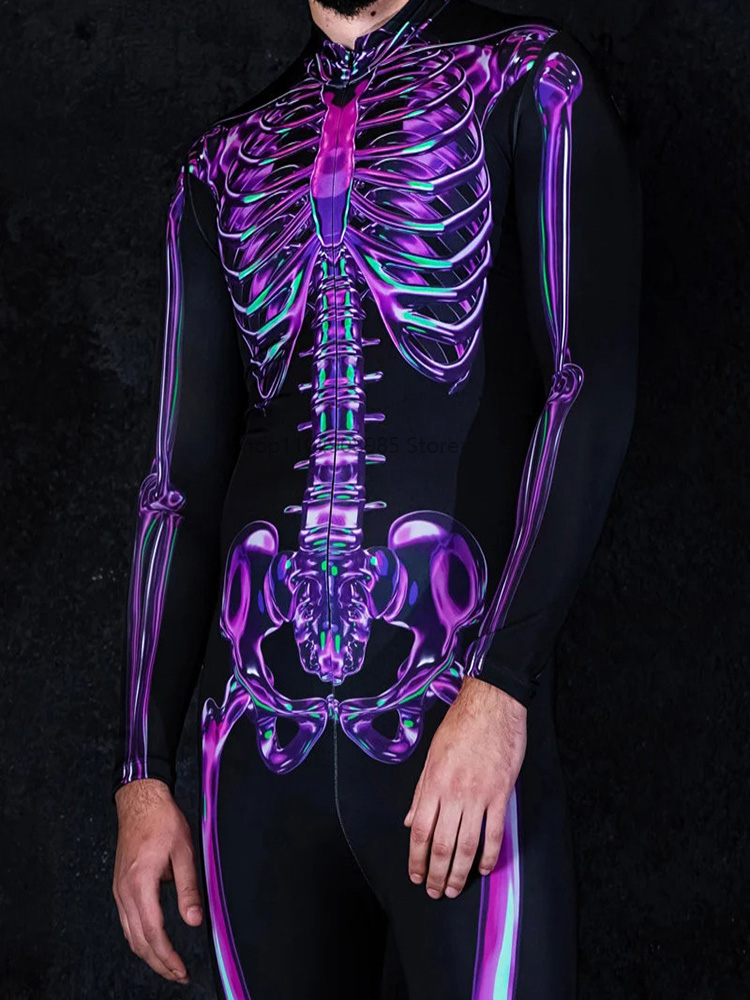 Human Skeleton Skull Zentai Su - đánh giá và giá Anime Cosplay For Couples